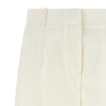 Shorts sartoriali con pieghe in bianco Toteme - donna 