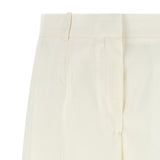 Shorts sartoriali con pieghe in bianco Toteme - donna 