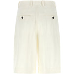 Shorts sartoriali con pieghe in bianco Toteme - donna 