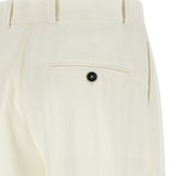 Shorts sartoriali con pieghe in bianco Toteme - donna 
