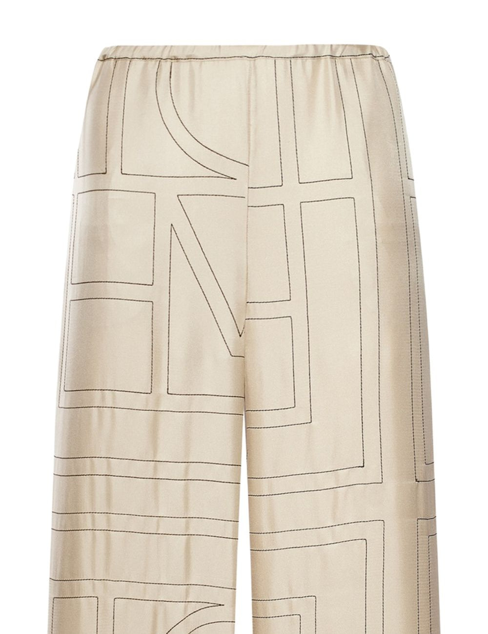 pantaloni pigiama in avorio toteme - donna 