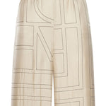 pantaloni pigiama in avorio toteme - donna 