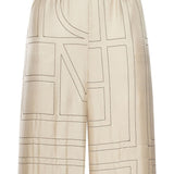 pantaloni pigiama in avorio toteme - donna 