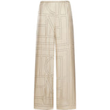 pantaloni pigiama in avorio toteme - donna 