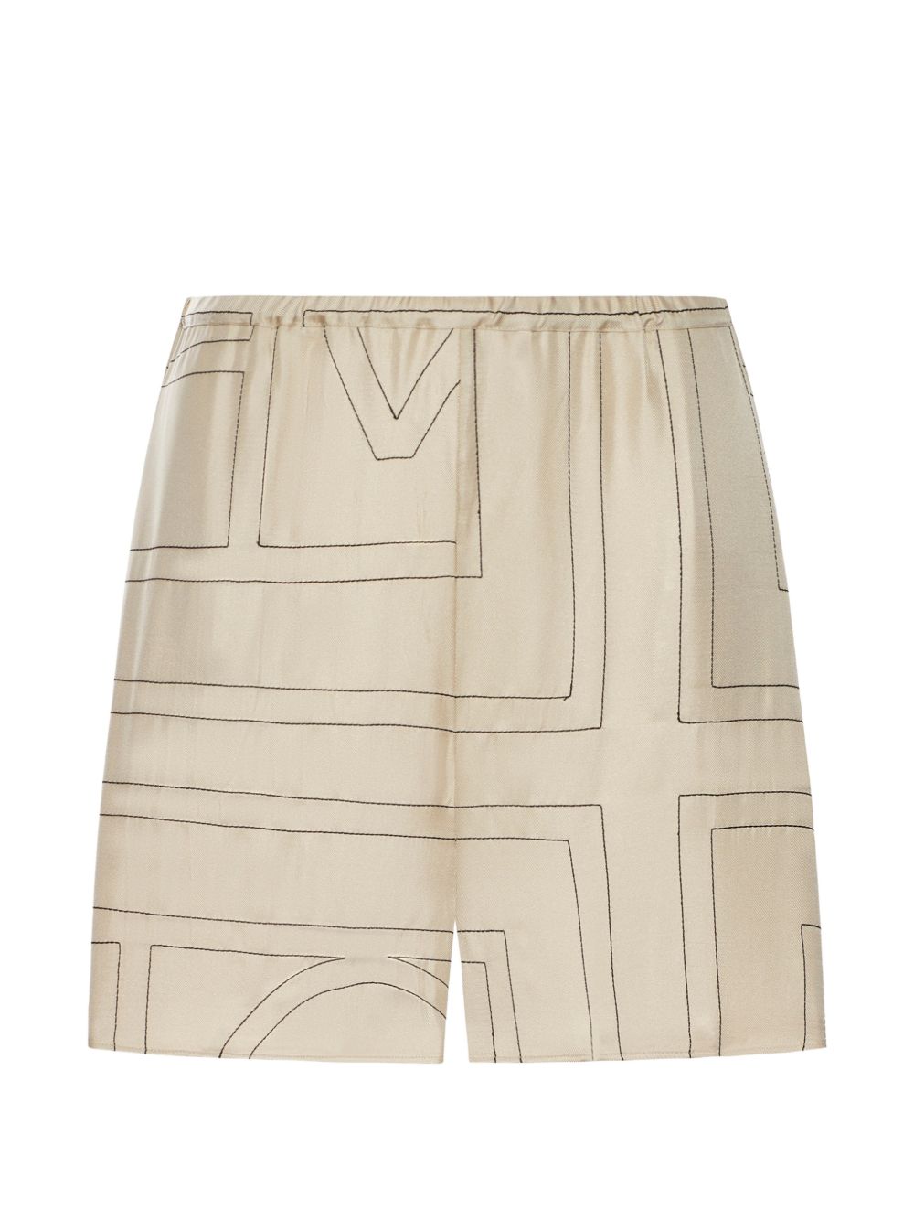Shorts pigiama in avorio toteme - donna 
