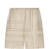 Shorts pigiama in avorio toteme - donna 