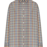Camicia a quadri con bottoni multicolore 