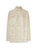 Shirt with monogram in beige