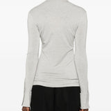 Camicia a maniche lunghe in grigio 