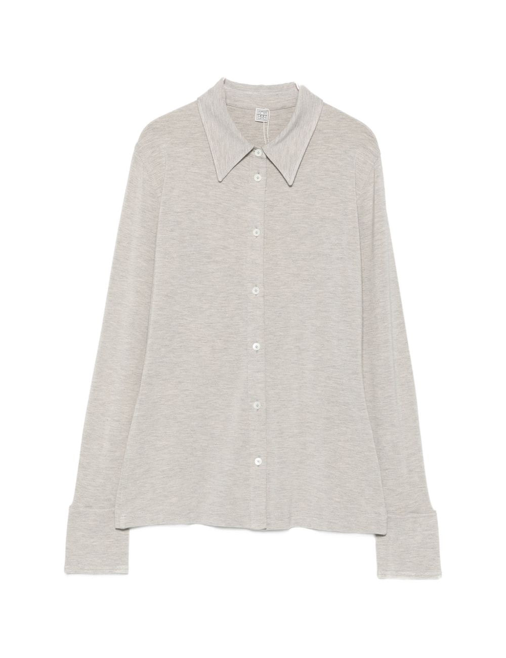 Camicia a maniche lunghe in grigio 