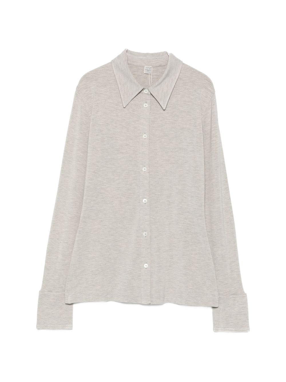 Camicia a maniche lunghe in grigio 