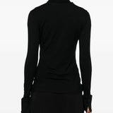 Camicia a maniche lunghe in nero 