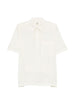 Toteme women's white polo shirt with chest pocket