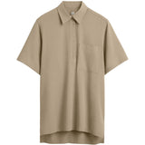 Polo a maniche corte con tasca applicata in beige Toteme - donna 