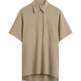 Polo a maniche corte con tasca applicata in beige Toteme - donna 
