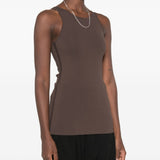 Canotta in maglia Toteme in marrone 