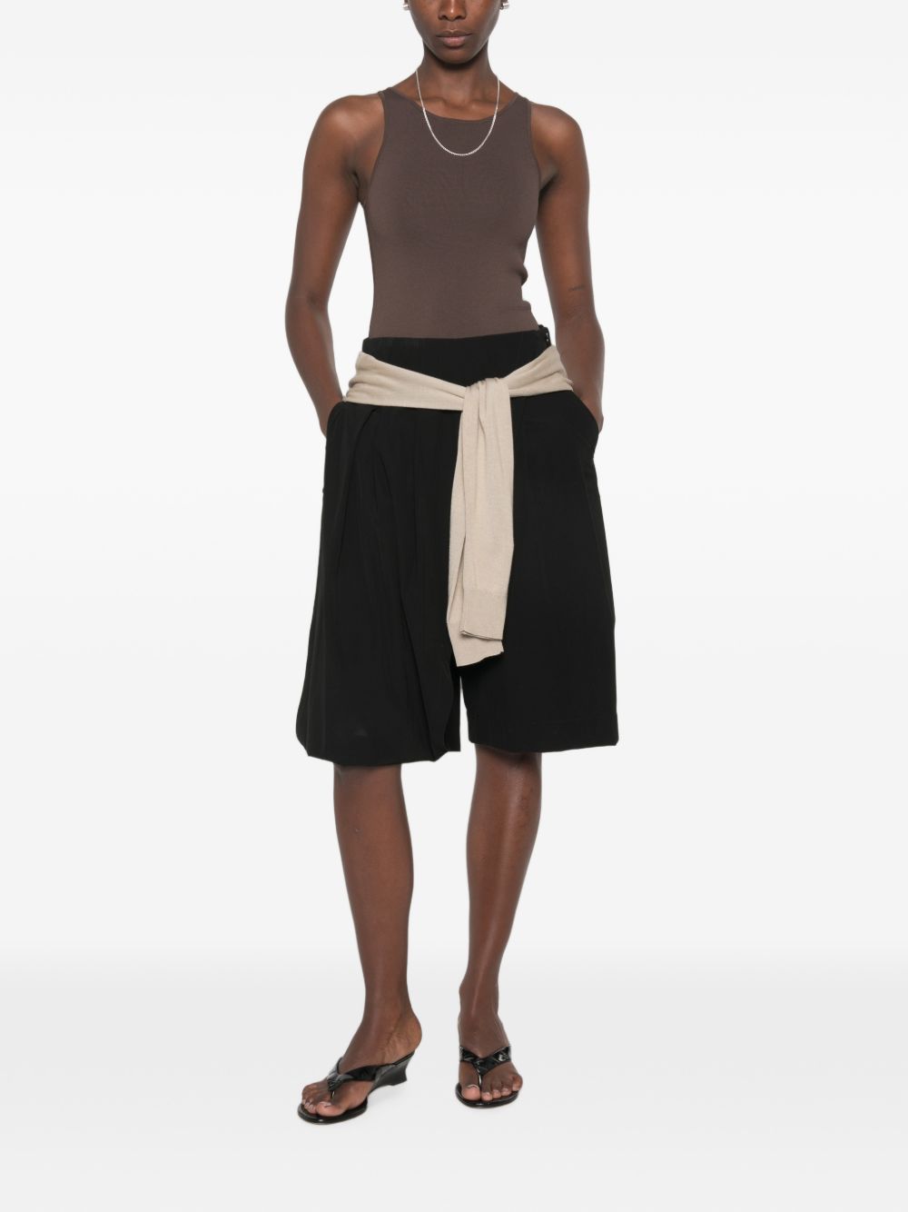 Canotta in maglia Toteme in marrone 