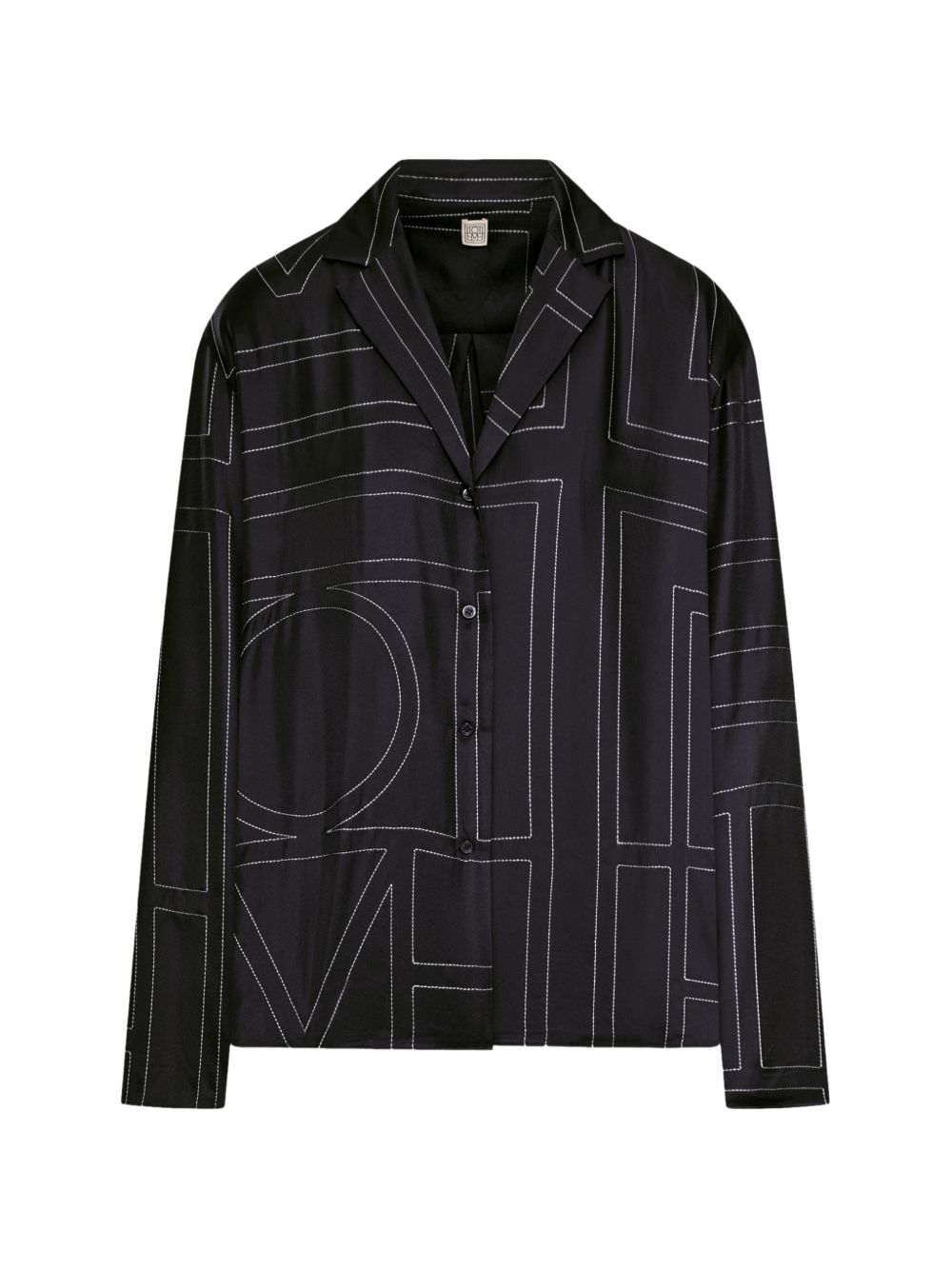 Camicia pigiama in nero toteme - donna 