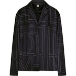 Camicia pigiama in nero toteme - donna 
