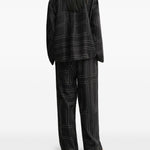 Camicia pigiama in nero toteme - donna 
