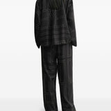 Camicia pigiama in nero toteme - donna 