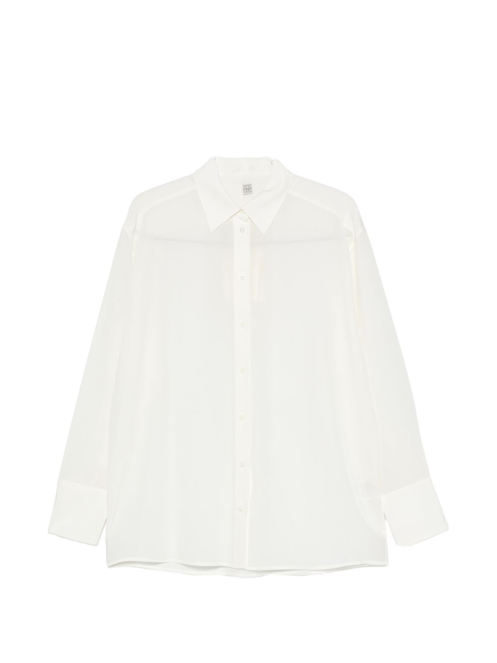 Camicia in crepe di setain bianco 