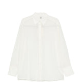 Camicia in crepe di setain bianco 