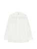 White silk crepe shirt