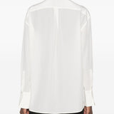 Camicia in crepe di setain bianco 