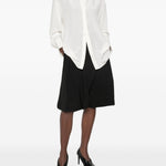 Camicia in crepe di setain bianco 