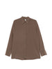 Brown silk shirt