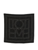 Toteme black embroidered monogram silk scarf - women