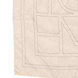 Foulard di seta con monogram in beige 