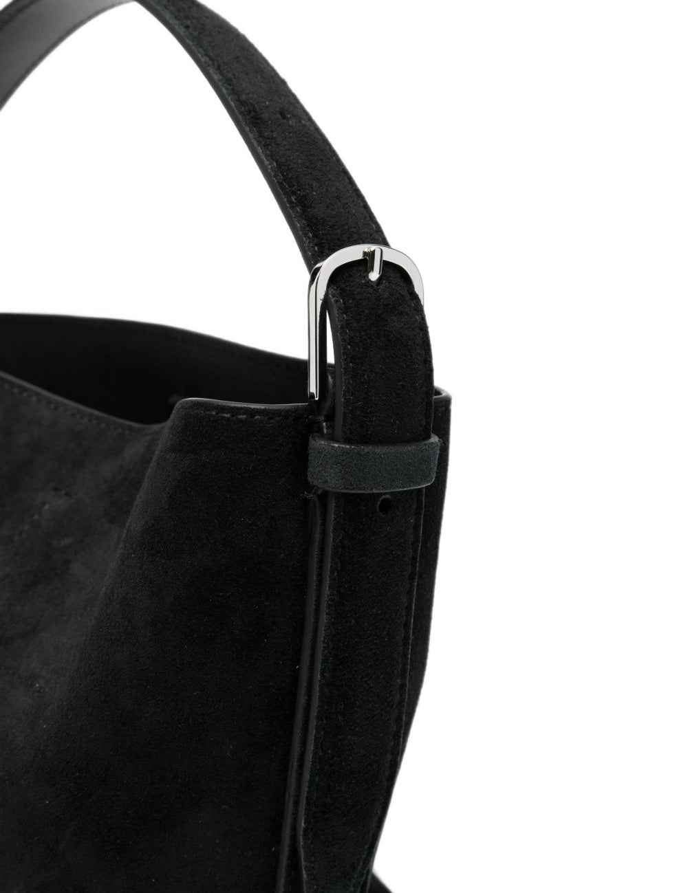 Borsa tote in suede nero 