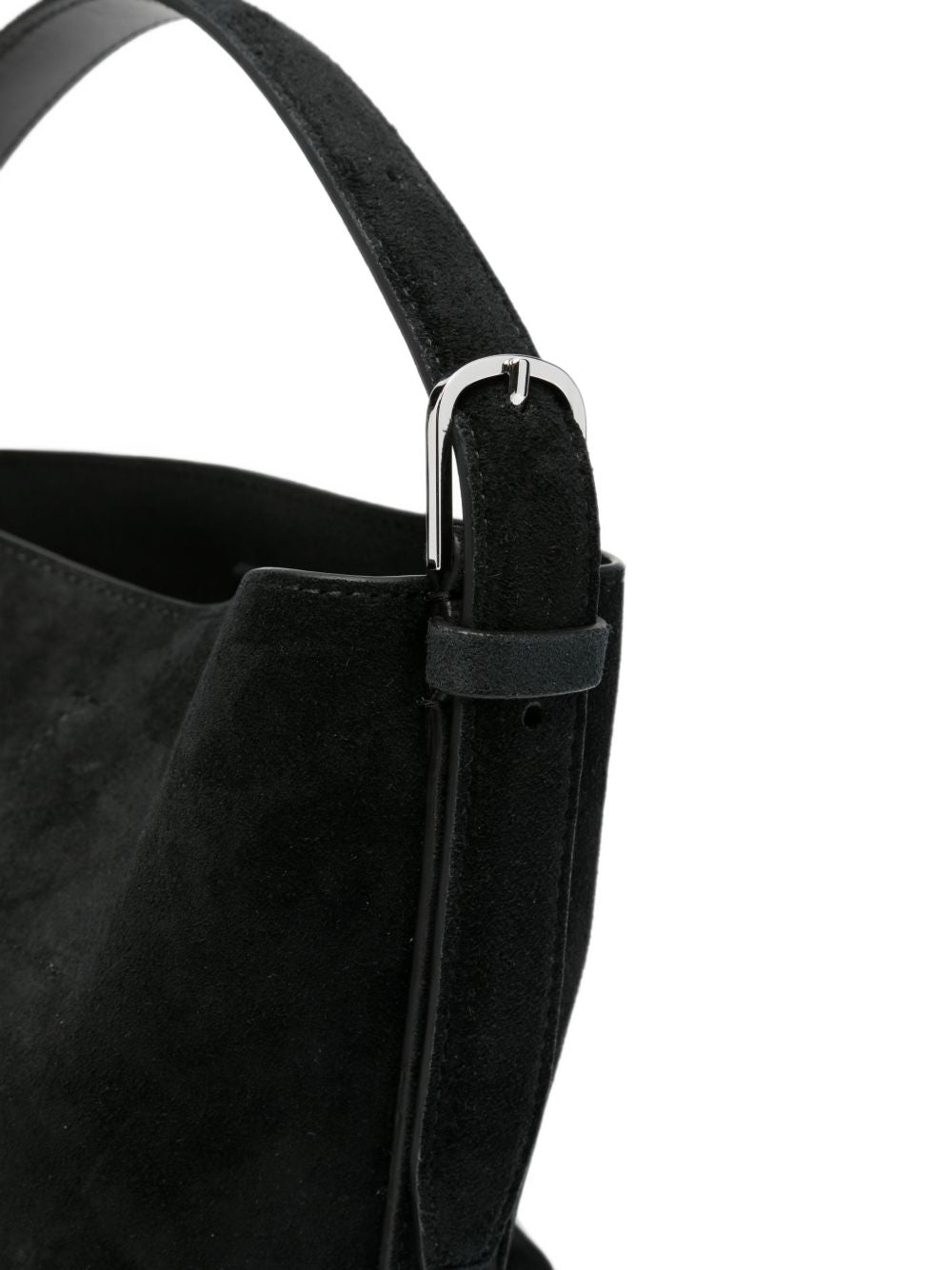 Borsa tote in suede nero 