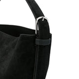 Borsa tote in suede nero 
