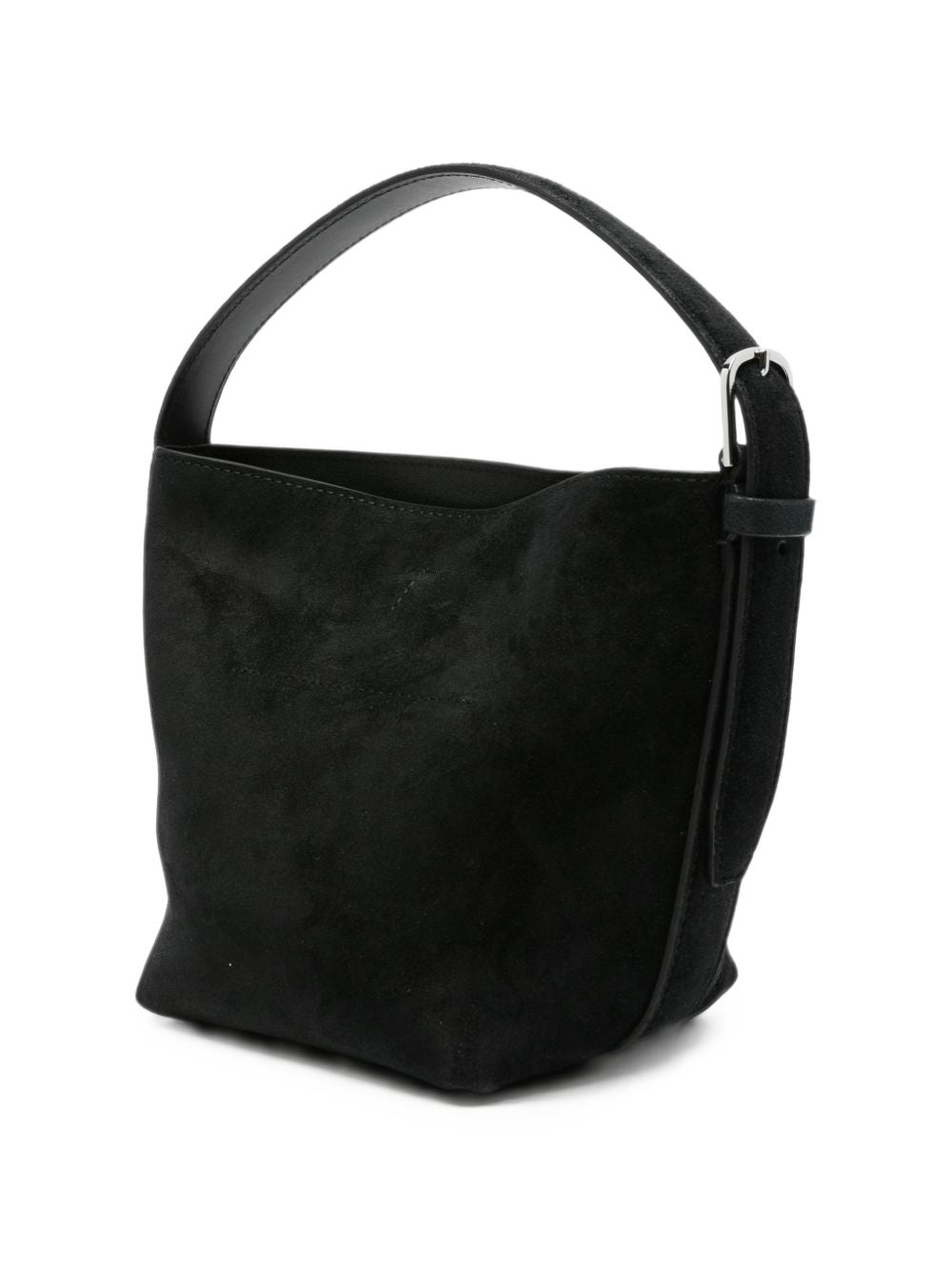 Borsa tote Petite Belted Suede in nero 