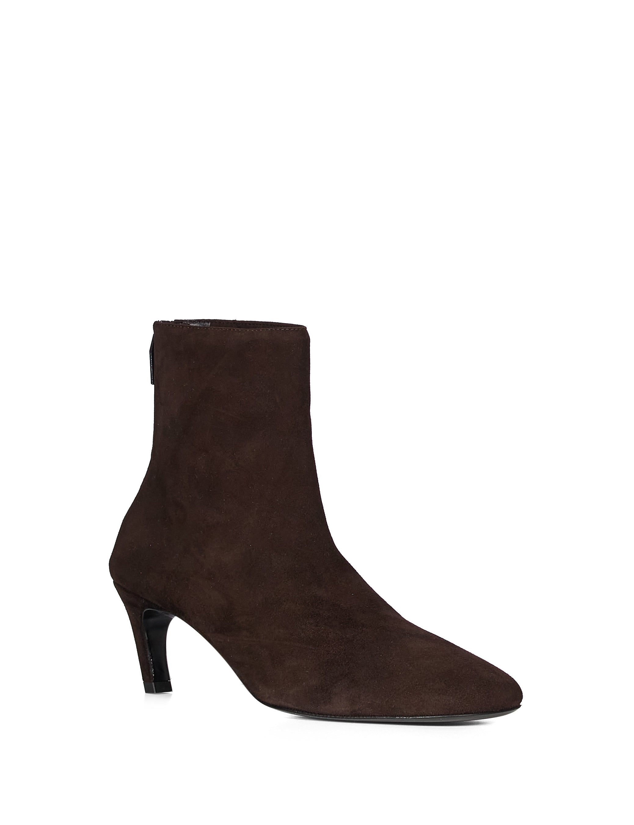 Stivaletti alla caviglia in suede marrone 