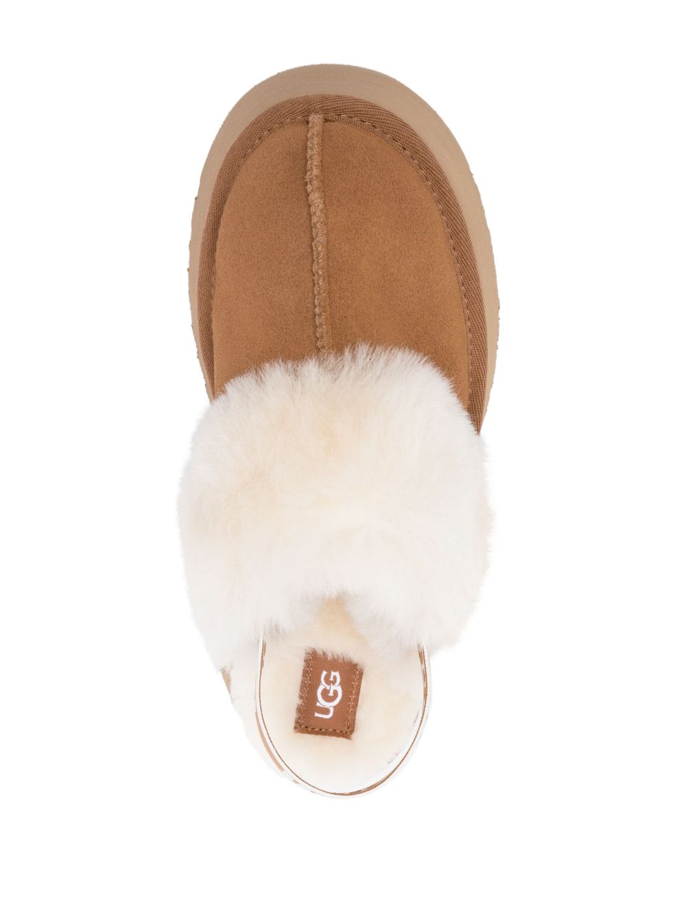 Mules Funkette con cinturino in beige 
