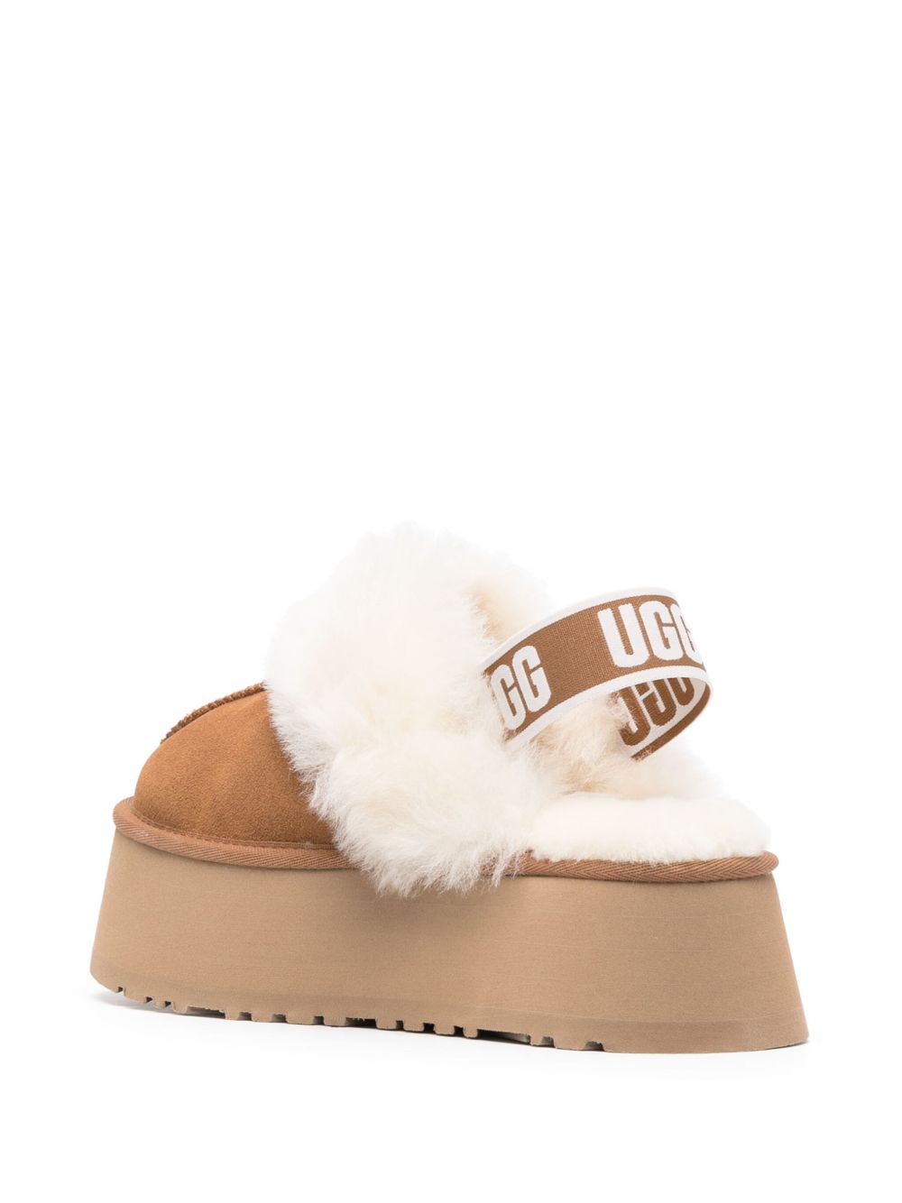Mules Funkette con cinturino in beige 
