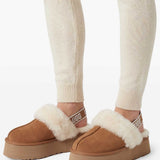Mules Funkette con cinturino in beige 