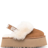 Mules Funkette con cinturino in beige 