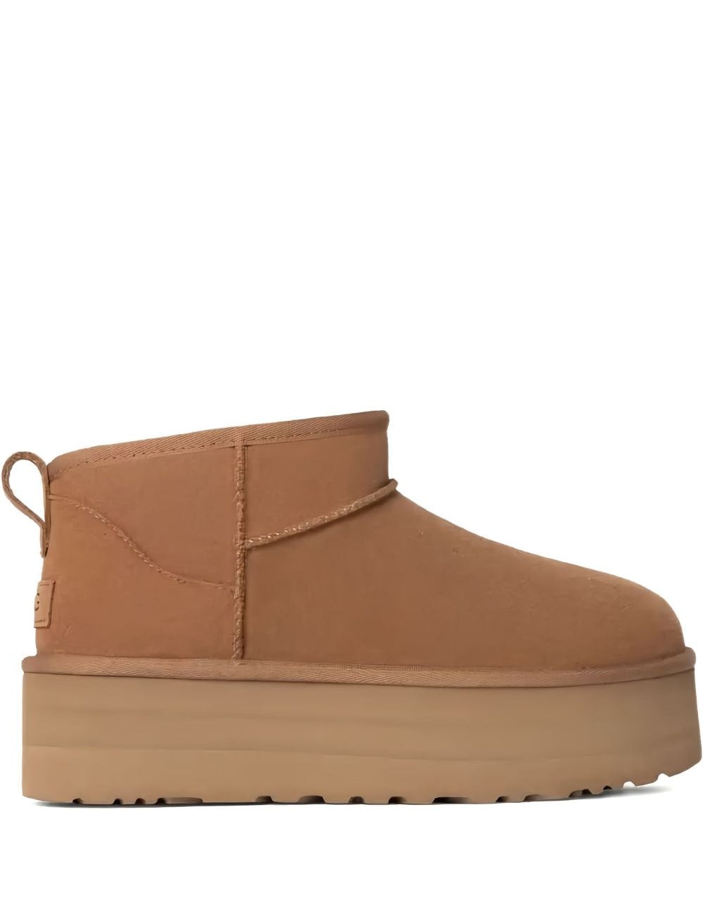 Stivaletti Classic Ultra Mini Platform in beige 