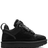 Sneakers con shearling in nero 