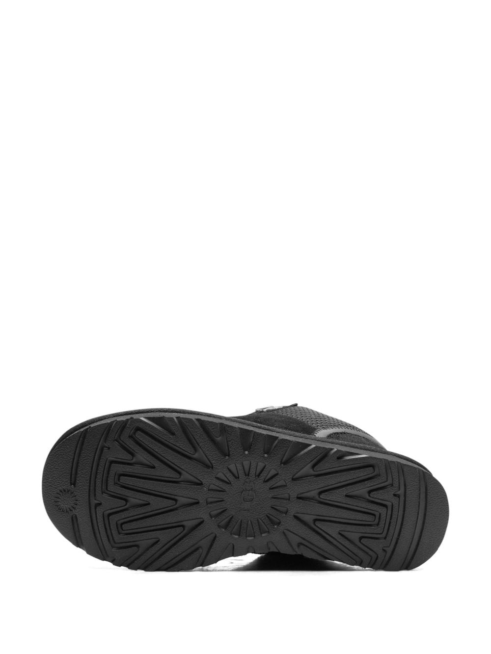 Sneakers con shearling in nero 