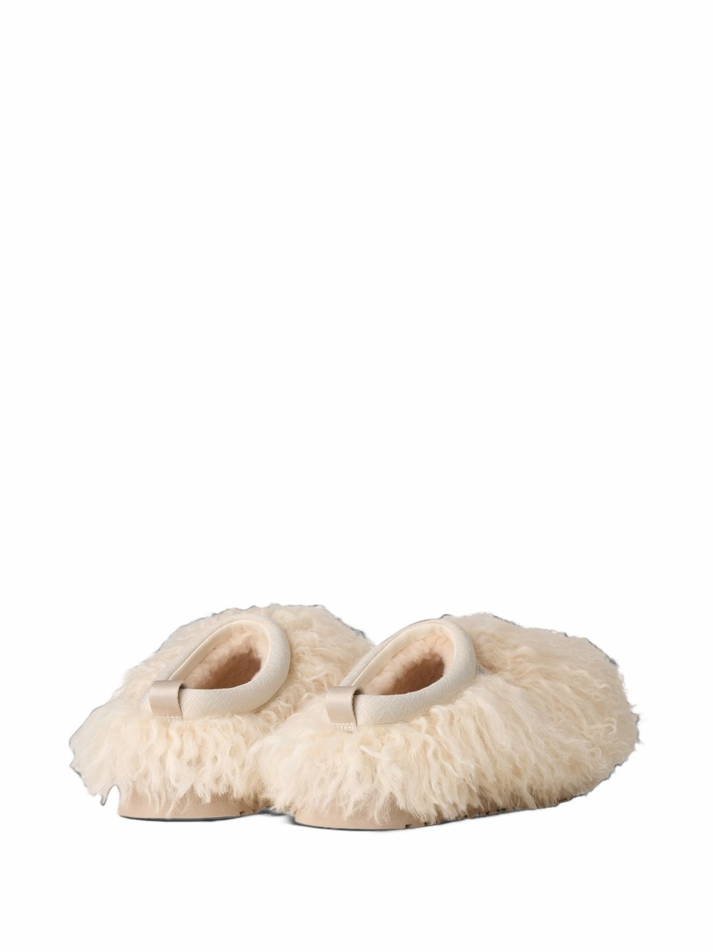 Mules Tazz Fluff in avorio 