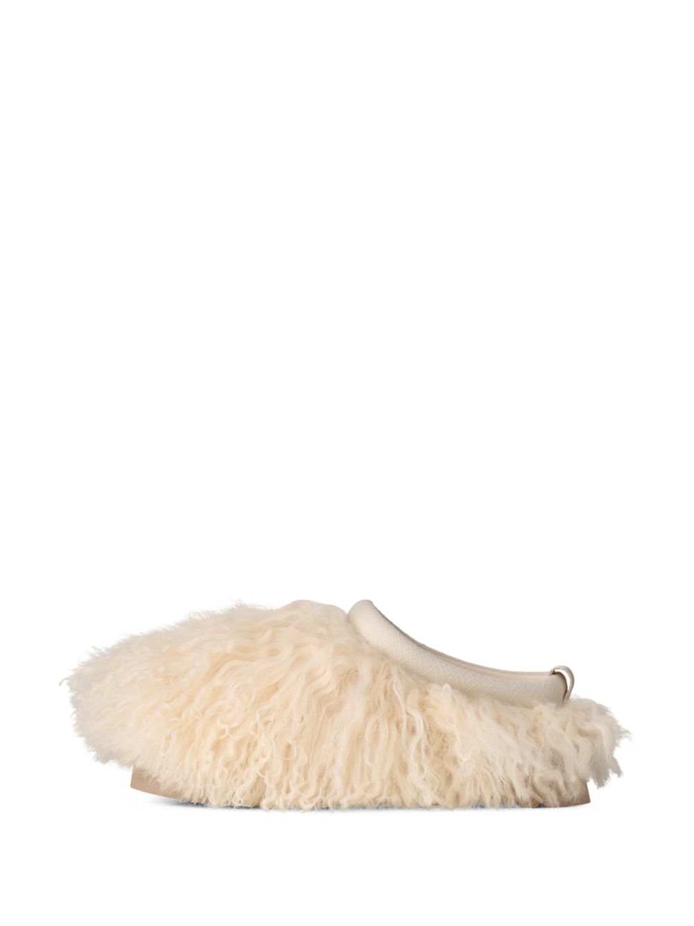 Mules Tazz Fluff in avorio 