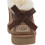 Stivaletti Ultra Mini Bailey Bow in beige 
