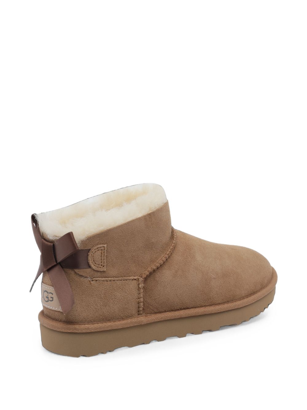 Stivaletti Ultra Mini Bailey Bow in beige 