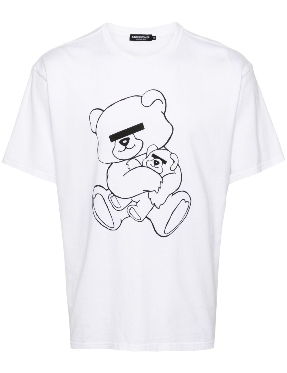T-shirt in cotone bianco con stampa grafica 